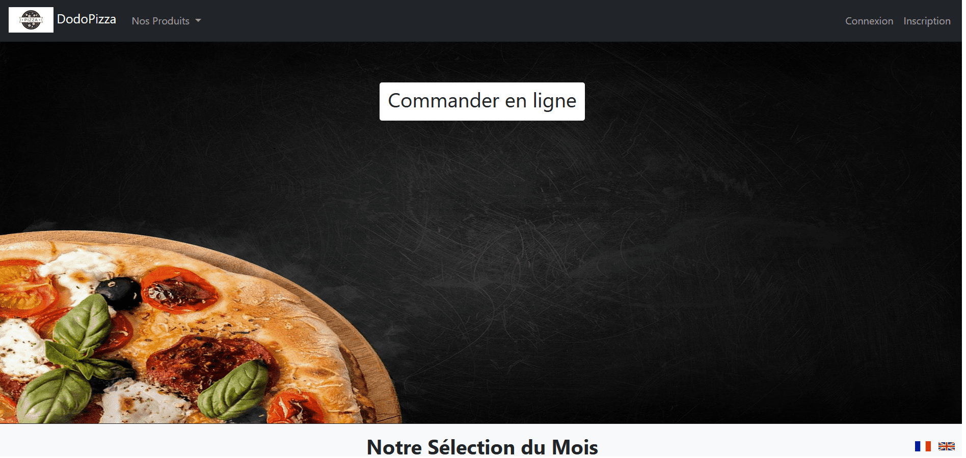 Site ecommerce - Pizzeria